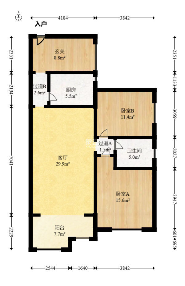 才子佳苑一期/二期  3室2厅1卫   78.00万
