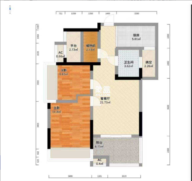 金轮翡翠名园 3室2厅1卫 56.8万 金轮翡翠名园 3室2厅1卫 56.8万室内图