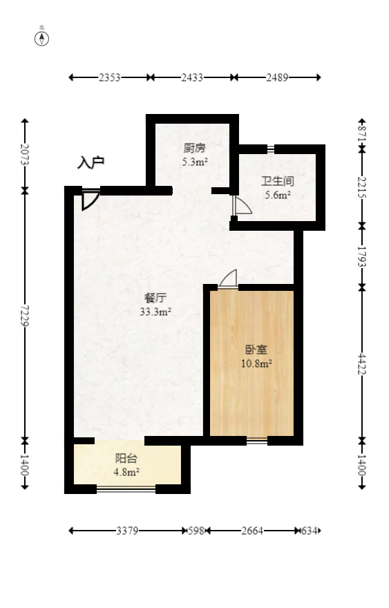 澳海谷山府  4室2厅3卫   85.00万室内图1