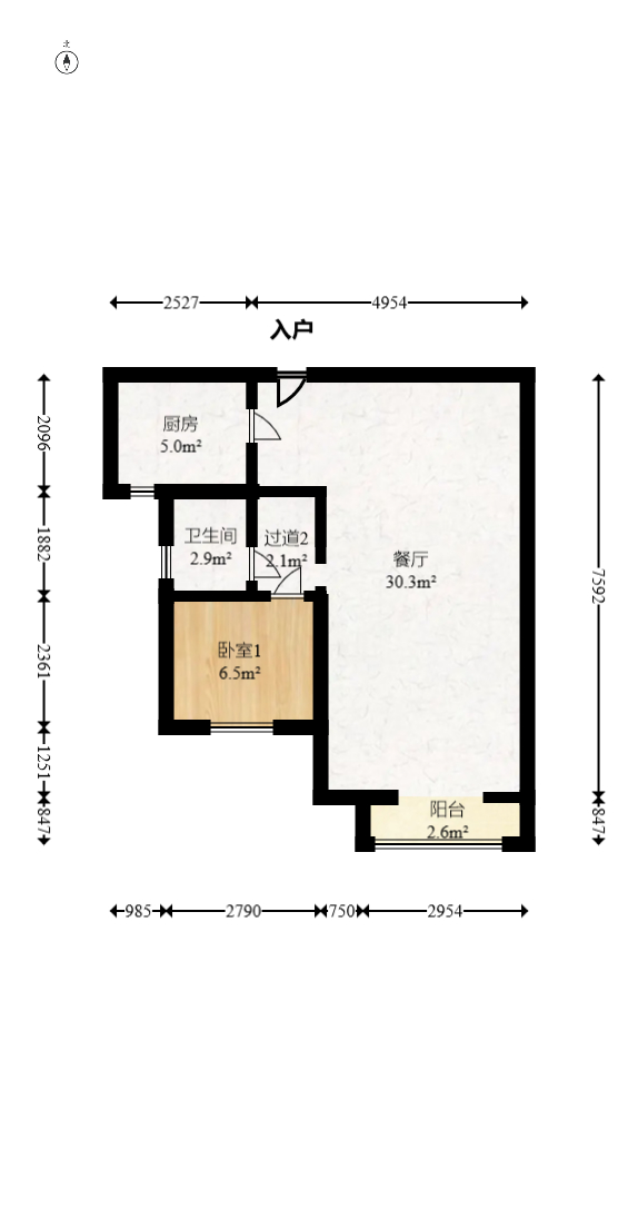 勤诚达境界城 4室2厅2卫 70.0万 勤诚达境界城 4室2厅2卫 70.0万户型图