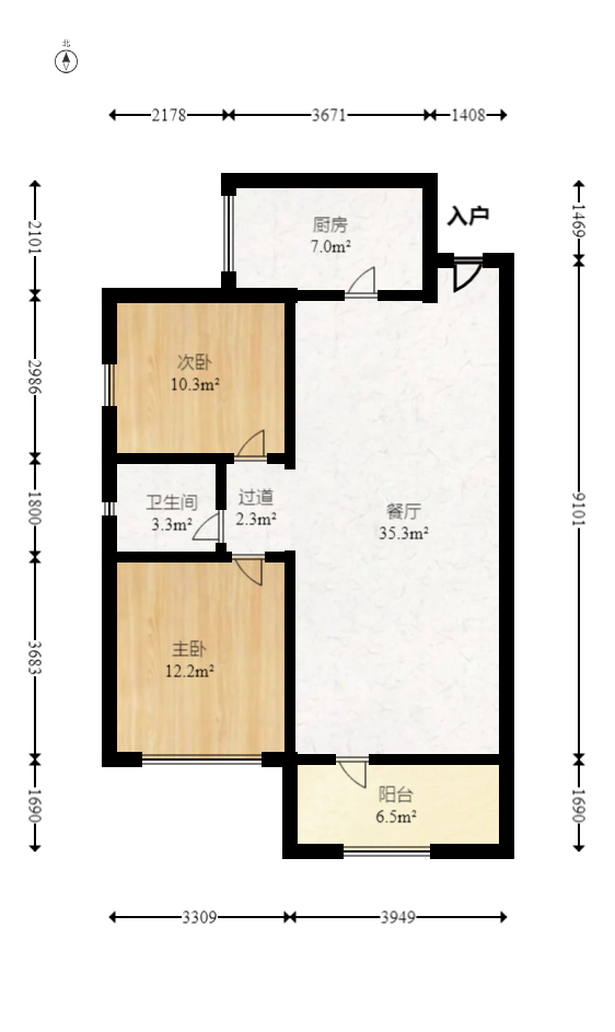 富兴悦府(富兴学府名邸) 2室2厅1卫 68.0万 富兴悦府(富兴学府名邸) 2室2厅1卫 68.0万户型图