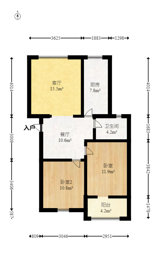 紫东苑（星沙）  2室1厅1卫   42.80万