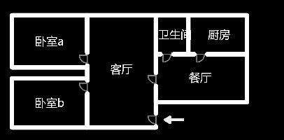 晓园小区  2室2厅1卫    24.8万室内图1