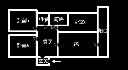 文昌阁社区（学府公寓）  3室2厅1卫   32.80万室内图1