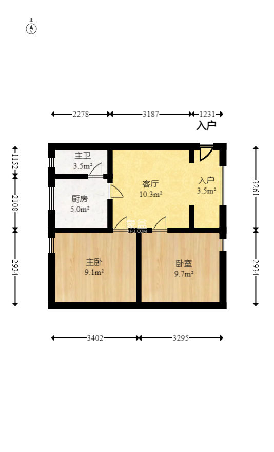 吉景小区  2室1厅1卫   54.80万