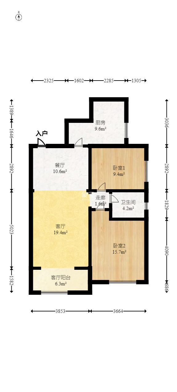 奥林匹克花园贡院三期  2室1厅1卫   68.00万