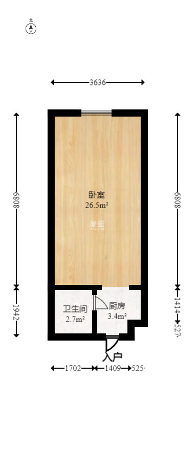 才子嘉都  1室1厅1卫   38.00万