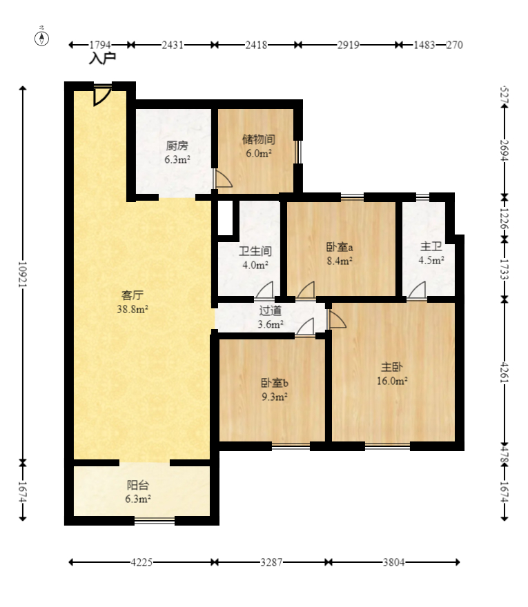 碧桂园培文府锦园  3室2厅2卫    89.0万 碧桂园培文府锦园  3室2厅2卫    89.0万户型图