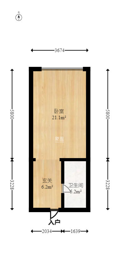 香樟兰亭（朗峰苑）  1室1厅1卫   26.80万
