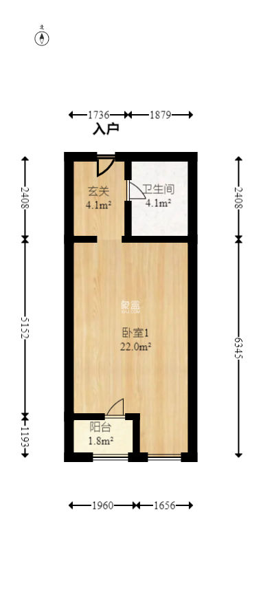 香樟兰亭（朗峰苑）  1室1厅1卫   28.00万