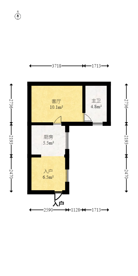 锦璨家园  1室1厅1卫   18.60万室内图1