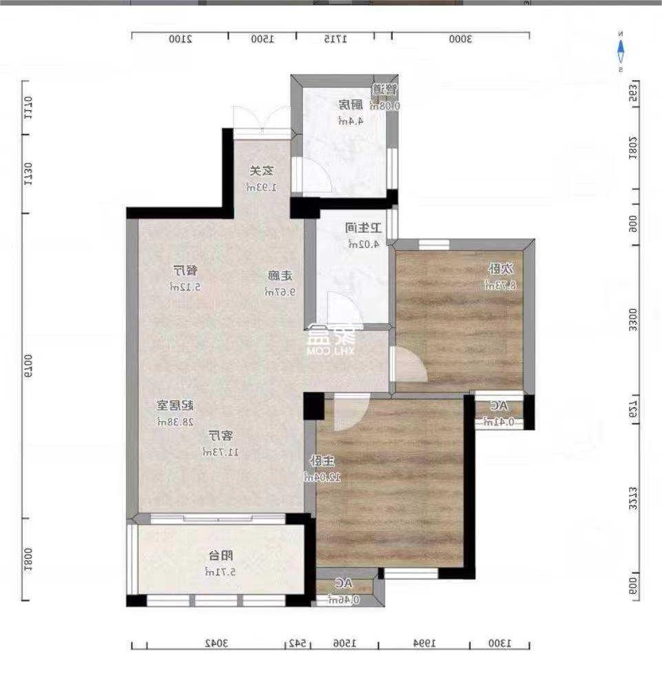 泰山公馆  2室2厅1卫   45.00万