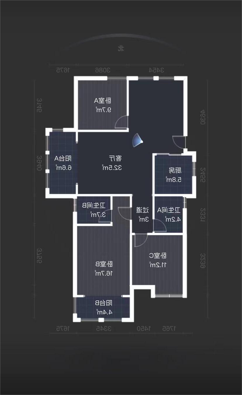 泰山公馆  3室2厅2卫   75.00万