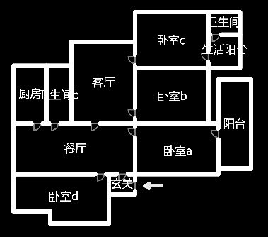 环保路社区  4室2厅2卫   42.80万室内图1