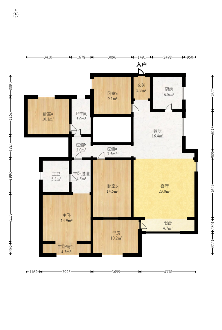 熙庭原著(房聚云台府) 5室3厅3卫 135.0万 熙庭原著(房聚云台府) 5室3厅3卫 135.0万户型图