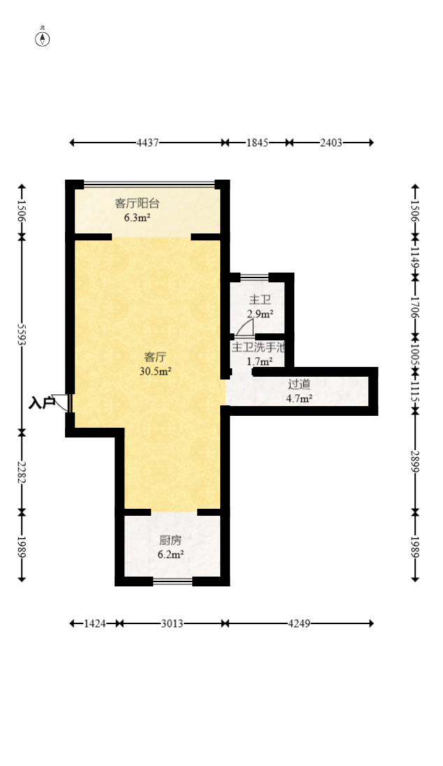 恒广国际景园一二区  3室2厅2卫    78.0万 恒广国际景园一二区  3室2厅2卫    78.0万户型图