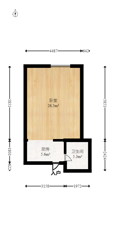 德庆水韵山城  1室1厅1卫   29.00万室内图1