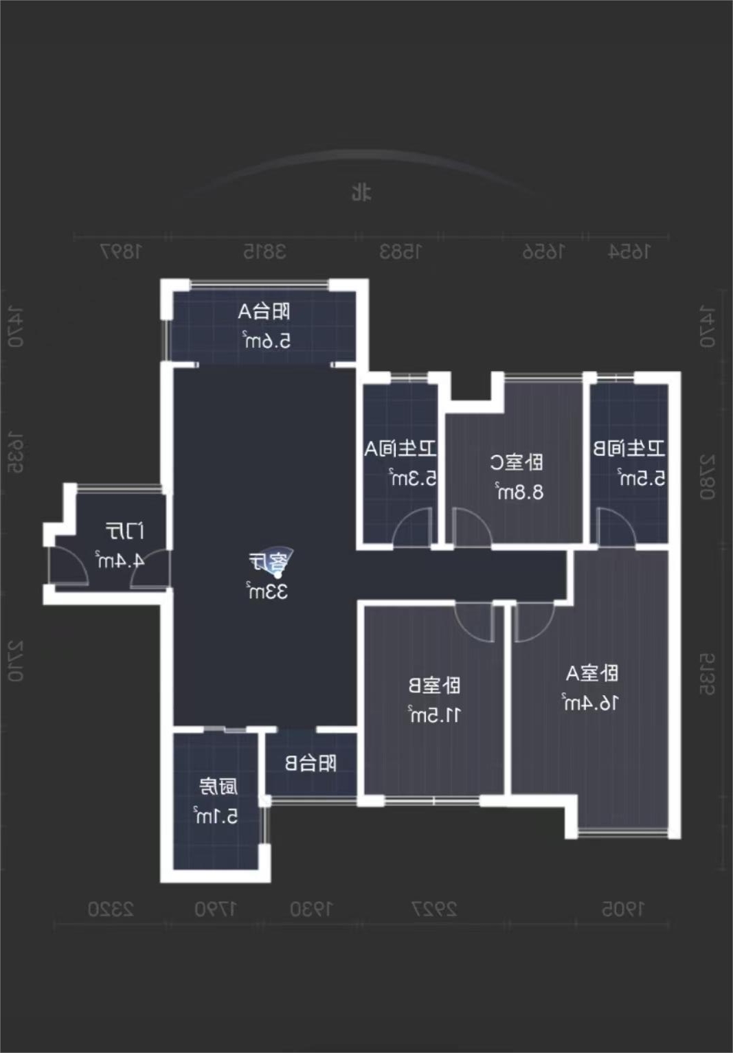 佳兆业金域天下三期 3室2厅2卫 38.0万 佳兆业金域天下三期 3室2厅2卫 38.0万室内图