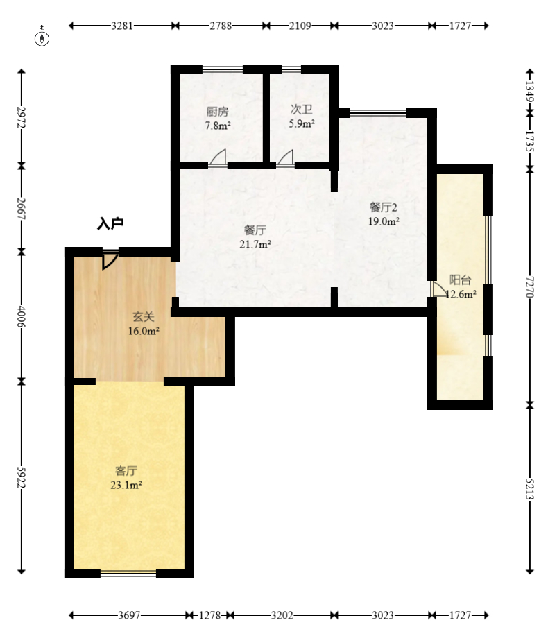 建发央著  4室2厅2卫   218.00万室内图1