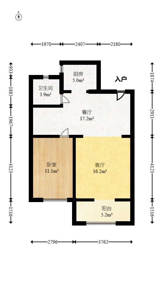 澳海谷山府  4室2厅3卫   108.00万室内图1