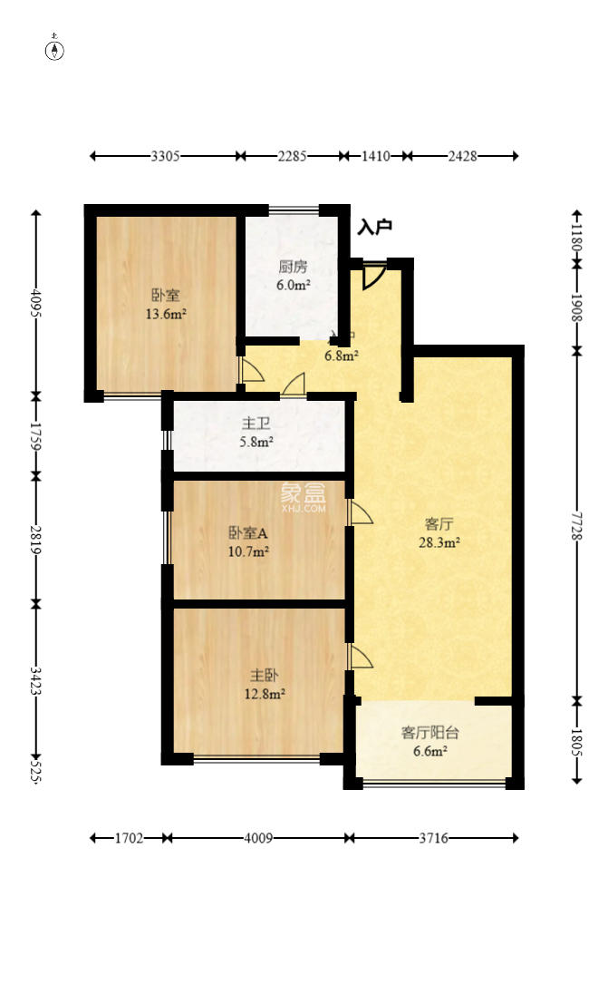 碧桂园威尼斯城  3室2厅2卫    82.39万 碧桂园威尼斯城  3室2厅2卫    82.39万户型图