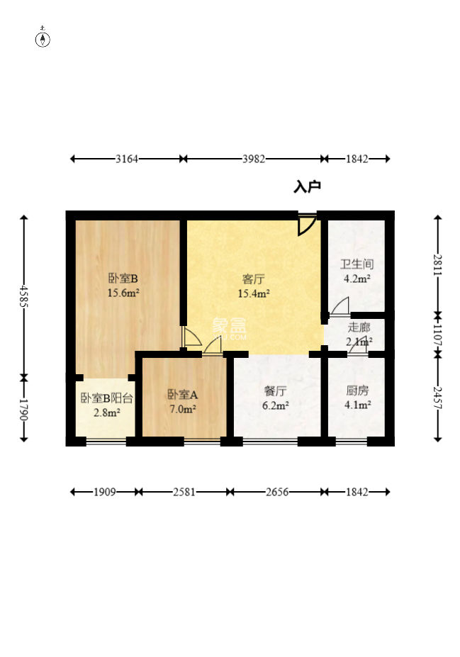環(huán)宇天地、中海地產(chǎn)（中信城市廣場二期）  2室2廳1衛(wèi)   55.00萬