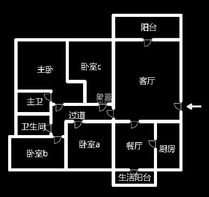 东城首府  4室2厅2卫    75.8万