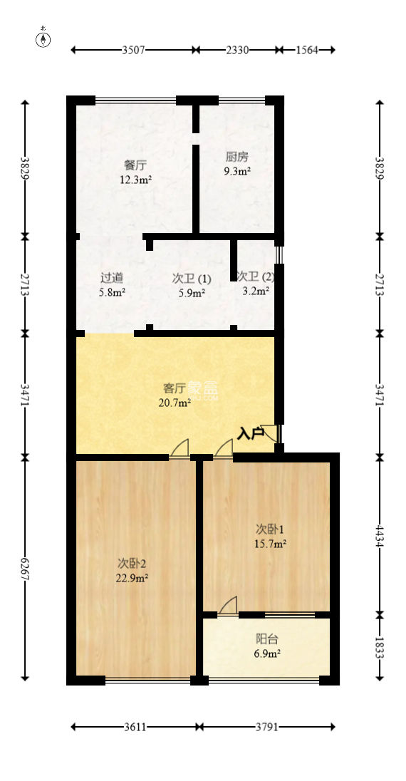 古堆山小區(qū)國家電網(wǎng)宿舍  2室2廳1衛(wèi)   40.00萬