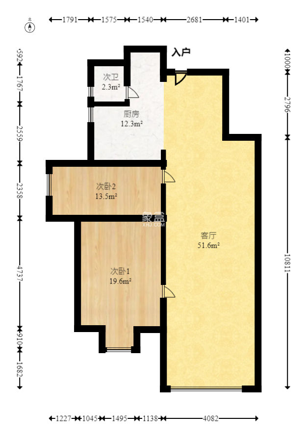 華盛家園  2室2廳1衛(wèi)   78.80萬(wàn)