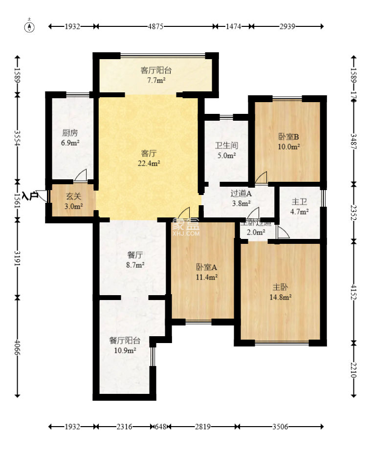 城市山水豪園（山水城市風(fēng)景）  3室2廳2衛(wèi)   110.00萬