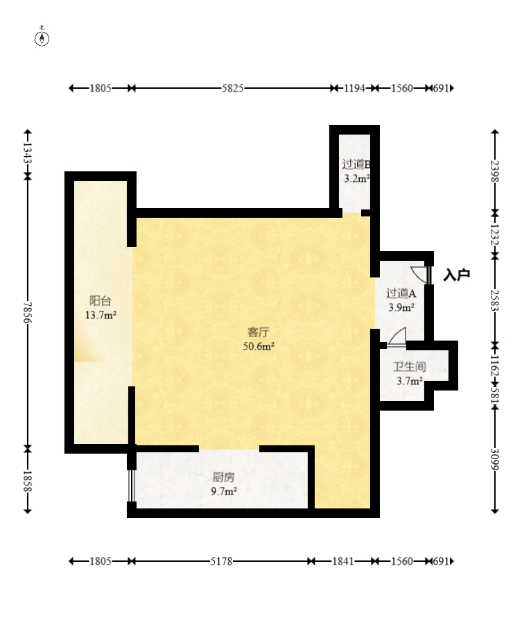 梅溪湖金茂灣  4室2廳3衛(wèi)    428.0萬室內(nèi)圖1
