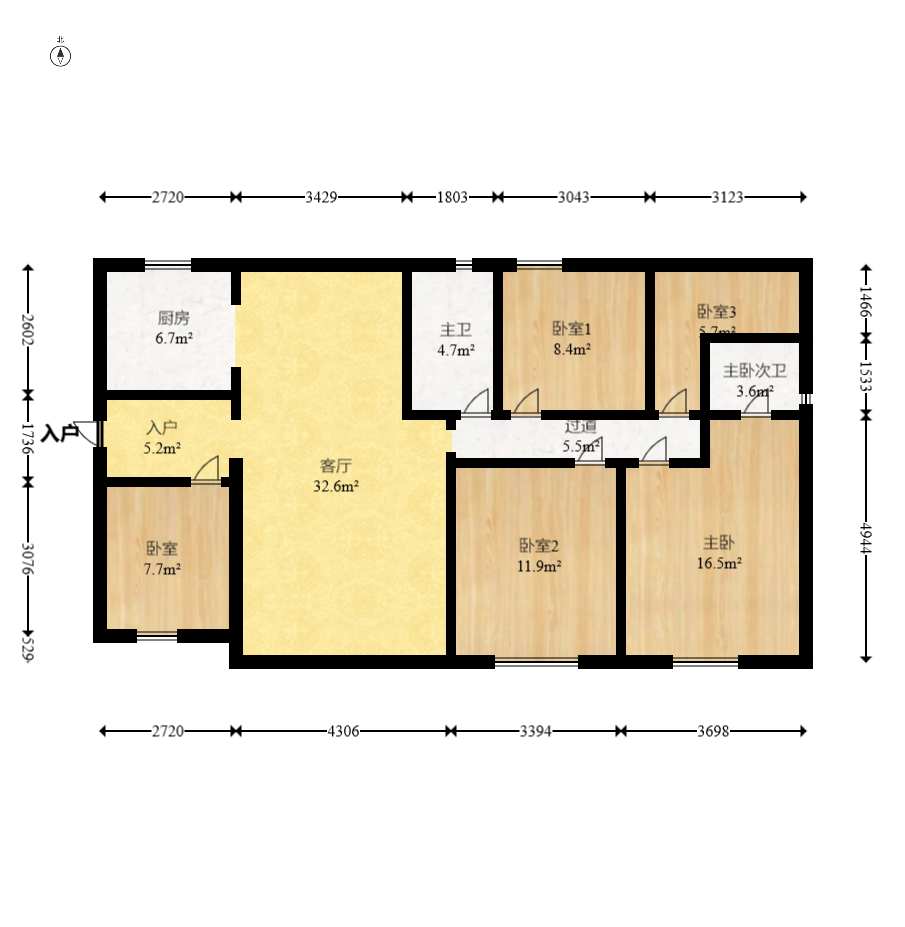 保利香槟国际 5室2厅2卫 102.0万 保利香槟国际 5室2厅2卫 102.0万户型图