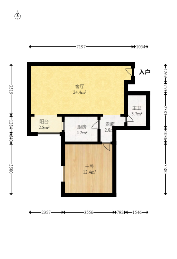 童话里  1室1厅1卫    38.0万 童话里  1室1厅1卫    38.0万户型图