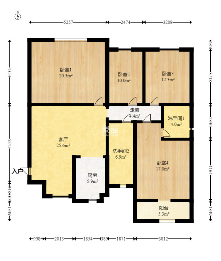 湘樟園小區（湘樟家園） 3室1廳1衛 75.00萬