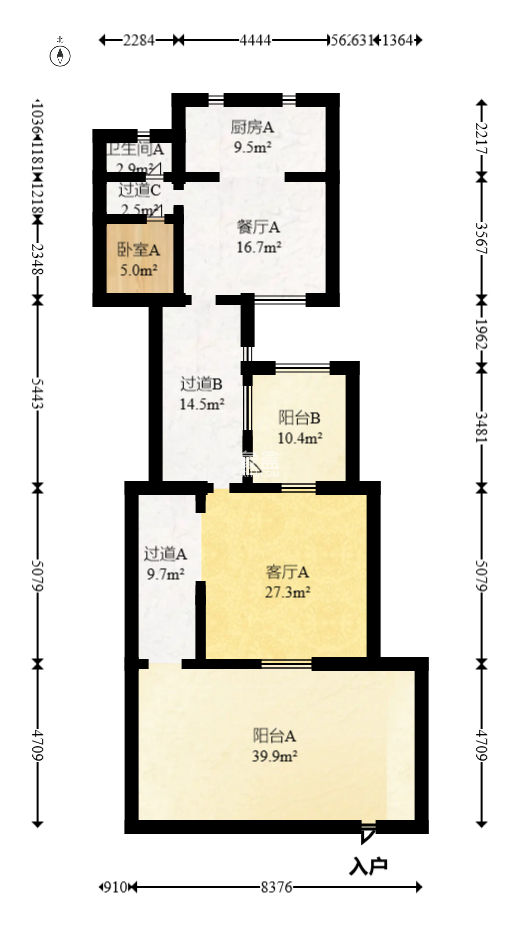 托斯卡纳  5室3厅3卫   580.00万