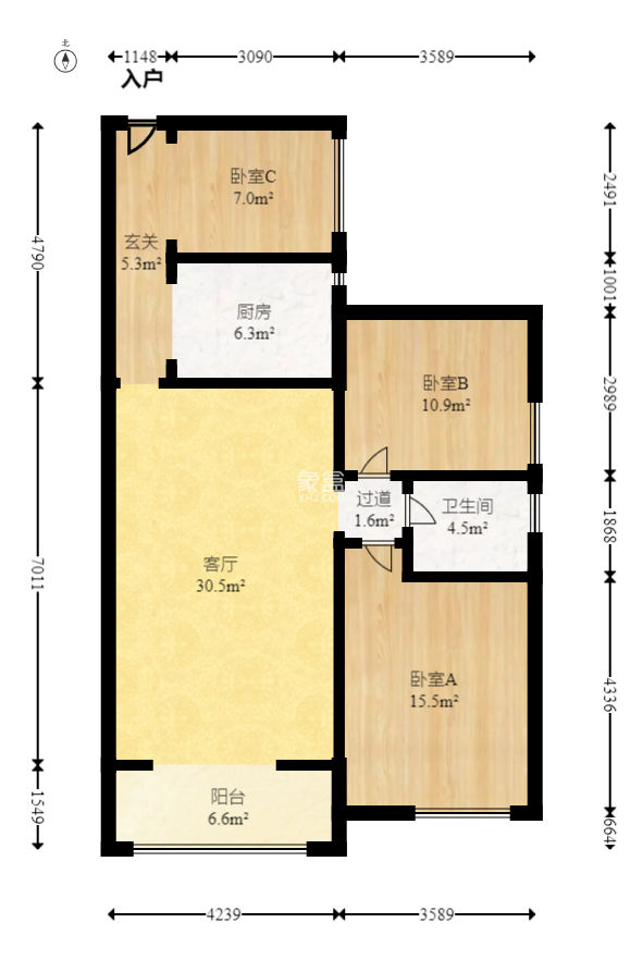 才子佳苑一期/二期  2室2厅1卫   88.00万