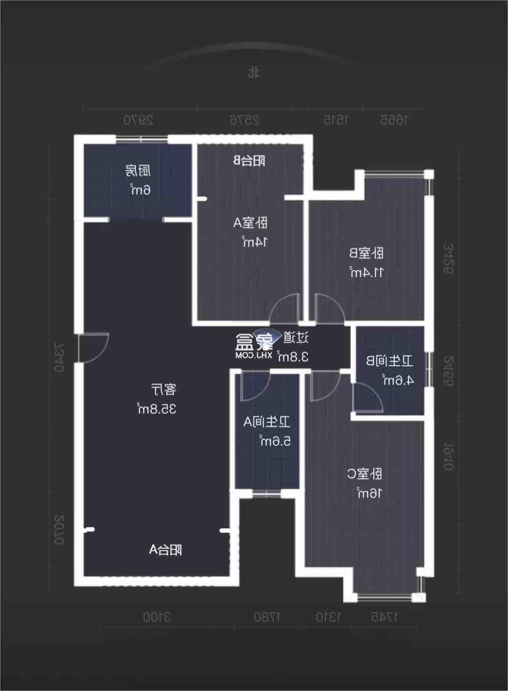 金水湾  3室2厅2卫   73.00万