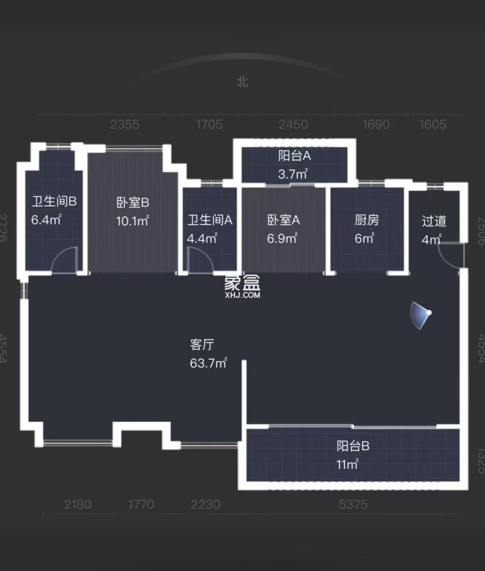 建发央著  4室2厅2卫   115.00万