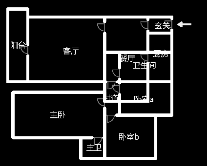 益阳二商帝景嘉园 3室2厅2卫 79.8万 益阳二商帝景嘉园 3室2厅2卫 79.8万户型图