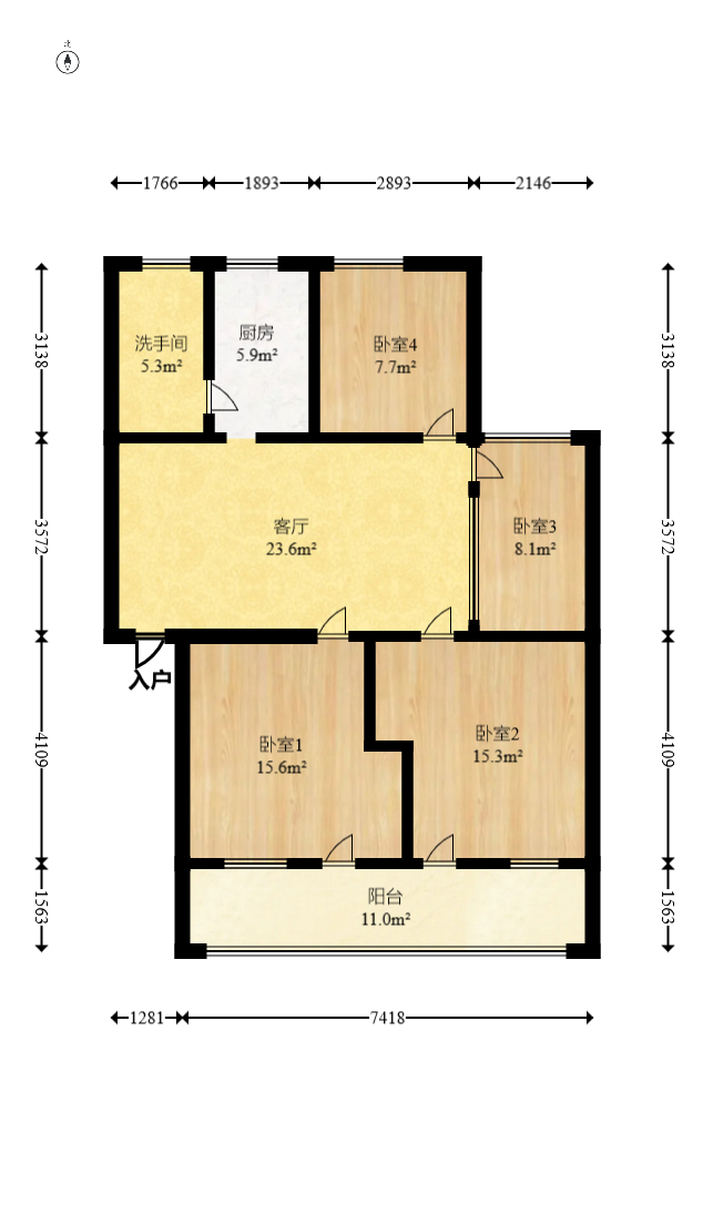 南园小区  3室2厅1卫    47.0万 南园小区  3室2厅1卫    47.0万户型图