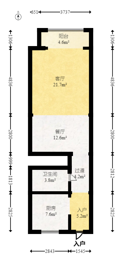 盈峰翠邸  5室2厅3卫   226.00万室内图1