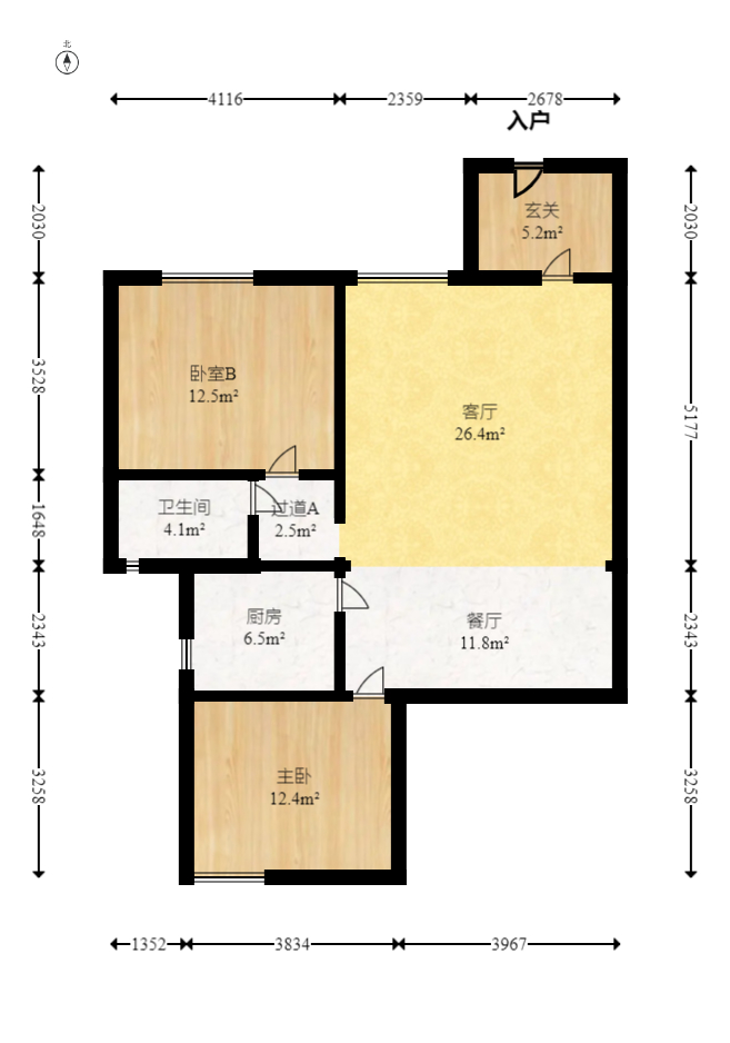 世茂铂翠湾二期  4室2厅2卫   240.00万室内图1