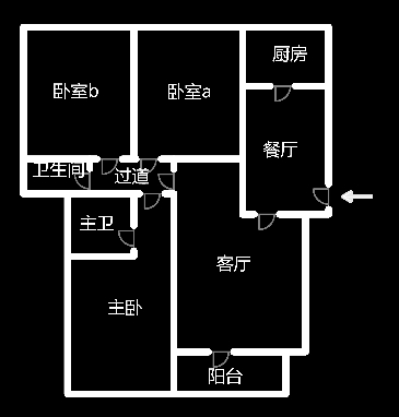 盛世东方  3室2厅2卫   68.80万室内图1