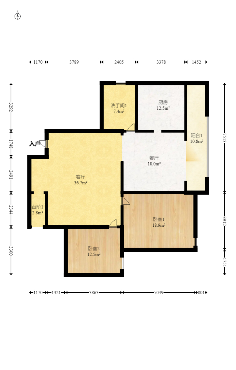 南园小区  4室2厅1卫   162.00万户型图
