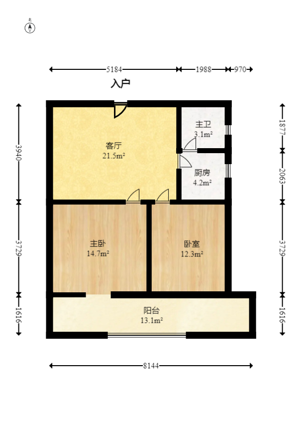 长勘小区  2室1厅1卫    56.0万 长勘小区  2室1厅1卫    56.0万户型图