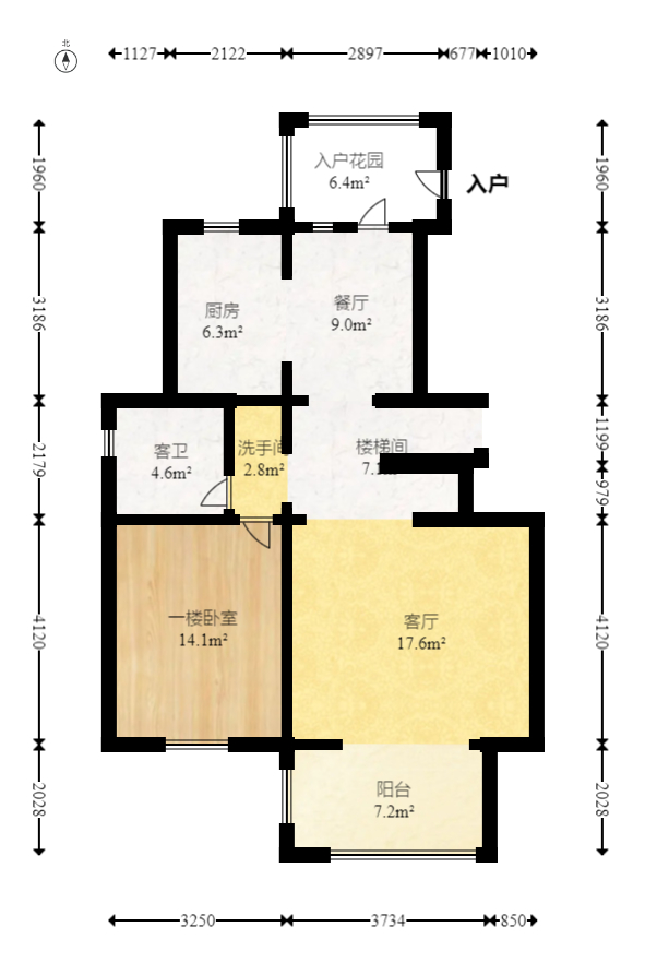 澳海瀾庭  4室2廳2衛(wèi)    139.8萬戶型圖