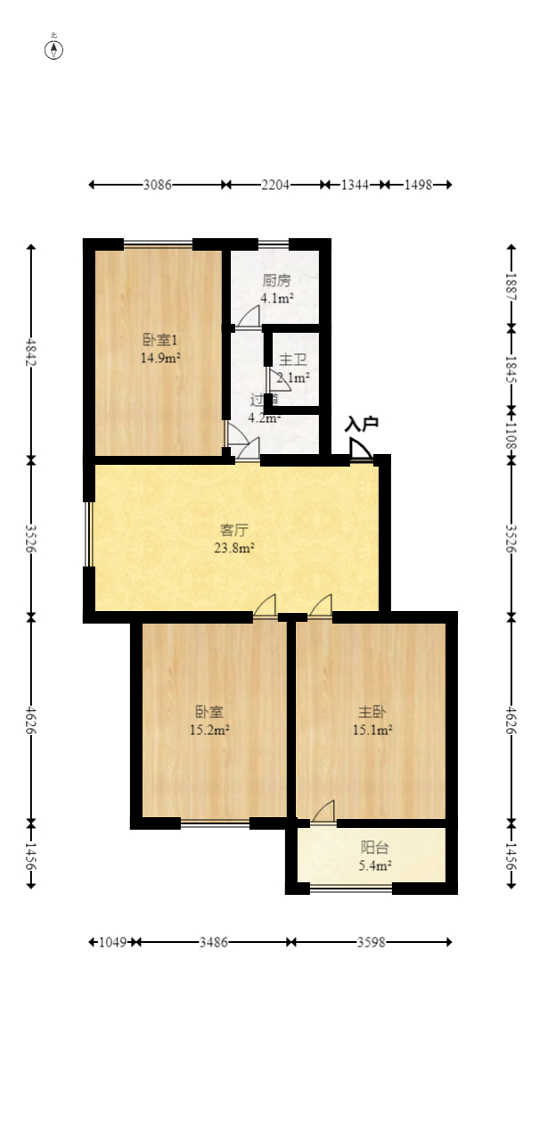 桐荫里社区  3室1厅1卫   70.00万室内图1