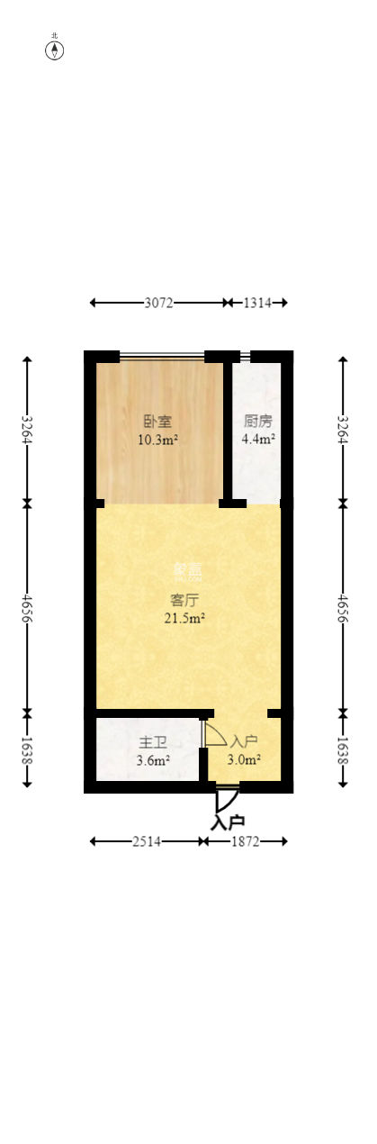 先锋东外滩  1室1厅1卫   38.00万
