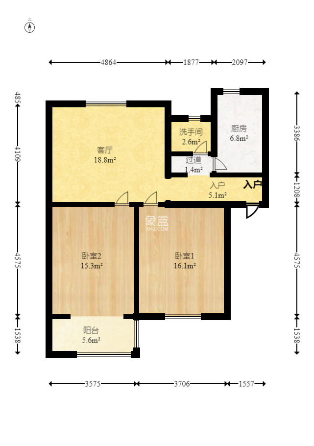 桔园小区（1-8片）  2室1厅1卫   40.50万室内图1