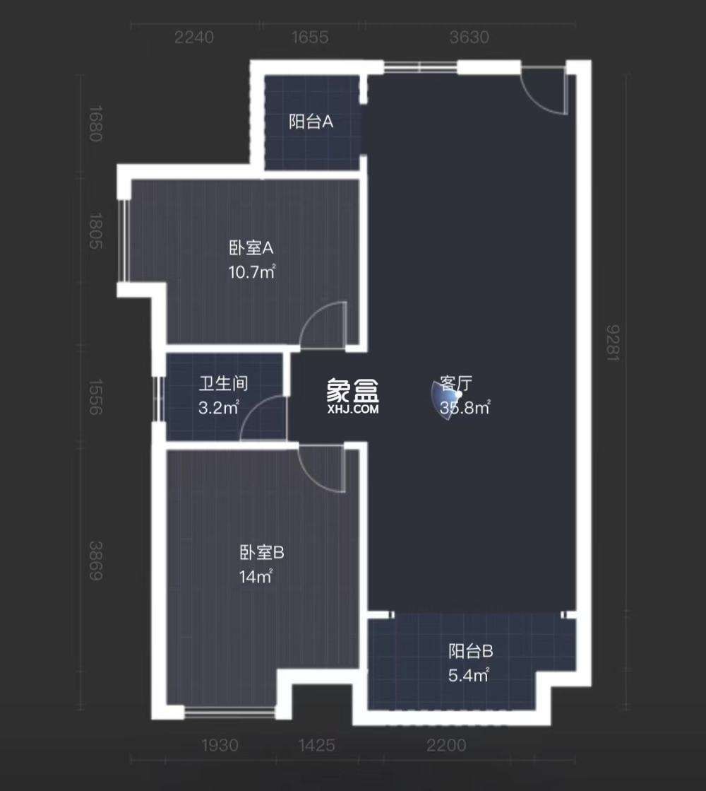 西郡佳园  2室2厅1卫   46.00万